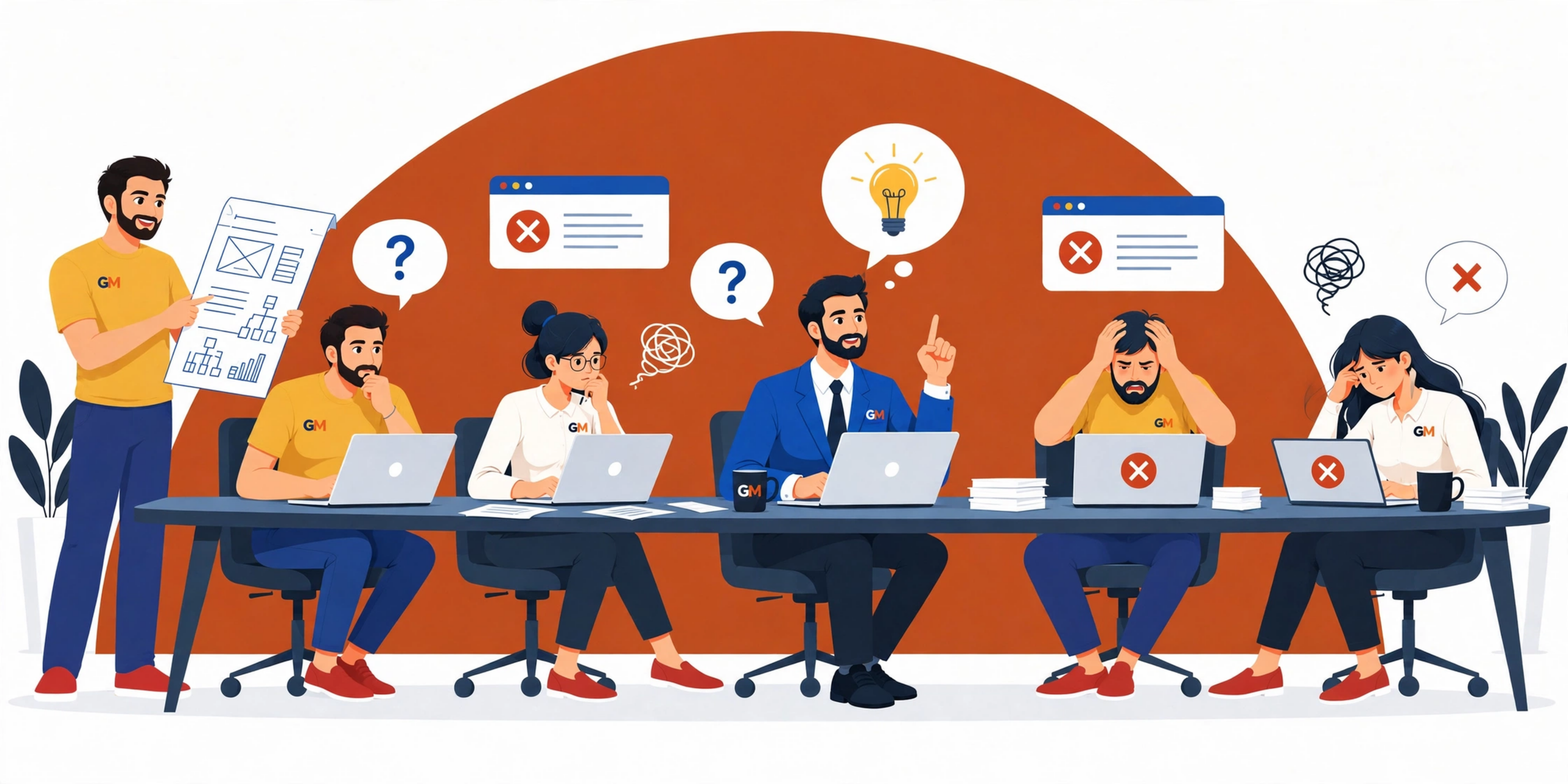 Web design agency team at GeniusMindGraphics