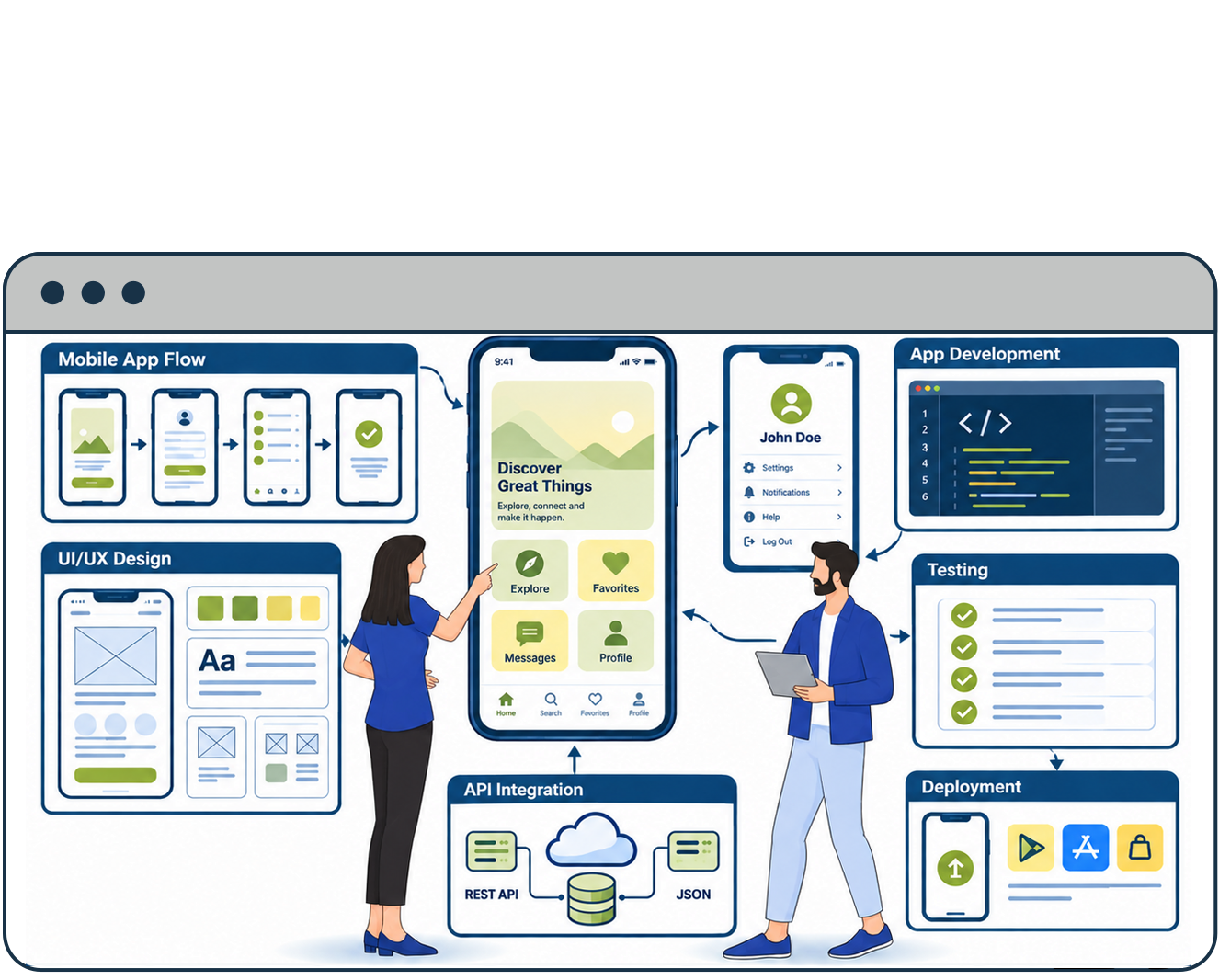 Mobile App Development Services by GeniusMindGraphics